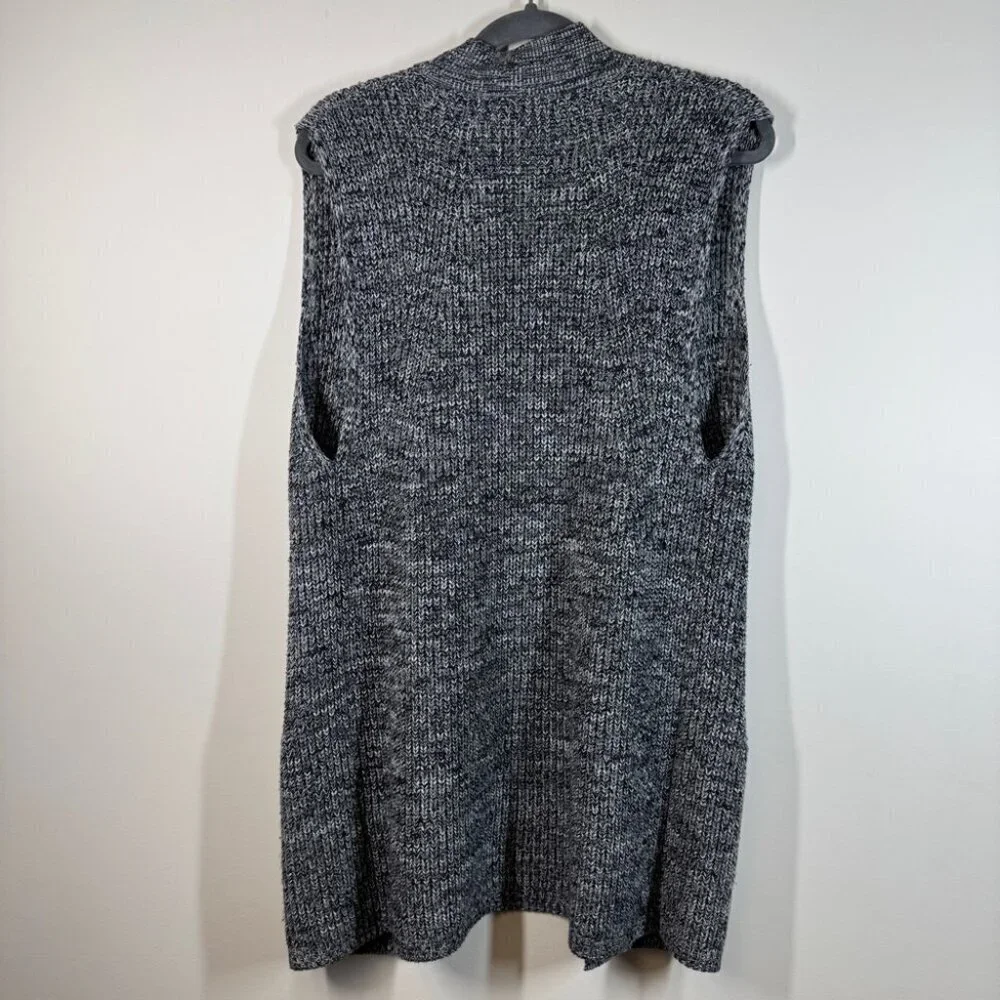 Banana Republic Knitted Gray Open Front Cardigan Merino Wool Blend Size Medium - Picture 8 of 13